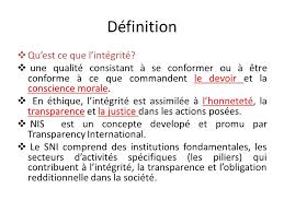 intégrité